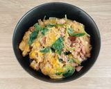 時短調理｜鶏ひき肉で作る親子丼作り方6写真