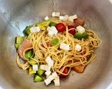 サーモンとアボカドの☆旨辛☆冷製パスタ☆作り方10写真