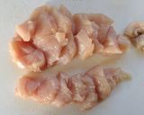 簡単節約☆鶏むね柔らかネギ塩チキン。作り方3写真