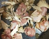 舞茸と鶏もも肉の和風パスタ作り方5写真