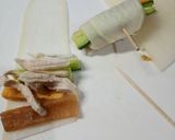 残り物でフルコース:恵方巻の材料で生春巻作り方3写真