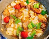 厚切り豚肩ロースと野菜の甘酢あん作り方8写真