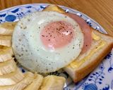 我が家のハムエッグマヨパン🍞🍳作り方7写真
