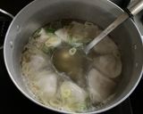 塩ラーメンの万能スープで水餃子作り方3写真