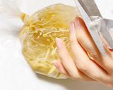 【ポリ袋で簡単】キャラメルチーズケーキ作り方9写真