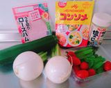 ＊ズッキーニ＆かぶの冷製コンソメ煮＊作り方1写真