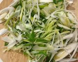 焼肉生だれで豚肉と長ネギモリモリ重ね鍋作り方3写真
