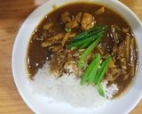 タケノコのカレーライス。作り方7写真