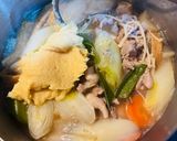 菊芋沢山!具沢山の白味噌ベースのお雑煮!作り方6写真