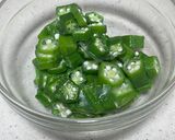 最強の冷奴♡たっぷりの海苔オクラのせ豆腐作り方1写真