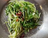 すりごまのペペロンチーノ作り方3写真