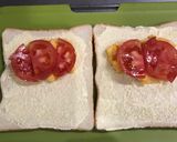 卵とトマトとチーズのホットサンド作り方3写真