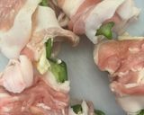 チーズがトロリピーマンの豚しゃぶ巻き😋作り方3写真