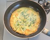春菊ともやしのチーズチヂミ作り方10写真