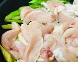 あまったカレー●鶏肉とアスパラガスのカレー炒め作り方2写真