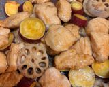 鶏さつま芋れんこんの甘辛炒め作り方10写真