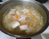 豚バラのカレーうどん　餅入り巾着入り作り方9写真