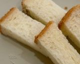 美味しいけれど胃もたれ注意？揚げ食パン！作り方1写真