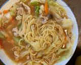 お一人様味噌ラーメンスープパスタ風隠し味作り方3写真