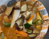 レンジ根菜茄子ウスタートマト味甘酢酢豚作り方12写真