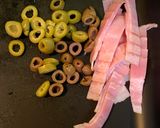 オリーブとベーコンのパスタ作り方2写真
