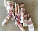 パンチェッタと舞茸のカヴァテッリ🐷🍄‍🟫作り方1写真