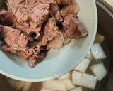 ≪韓国風≫牛バラ肉と里芋のスープ作り方10写真