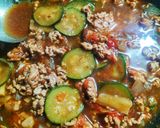 【ズッキーニと挽き肉】🇱🇧中東レバノンのトマト煮🍅作り方6写真