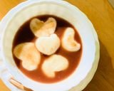 バレンタインとうふ白玉お汁粉作り方6写真