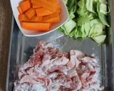 【豚肉と野菜の旨だれ炒め】作り方1写真