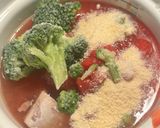 サバとトマトのスープジャー弁当作り方1写真