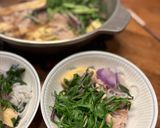 「カラフル水菜のハリハリ鍋」風作り方6写真