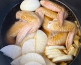 ほろほろ手羽先と大根のこっくり旨煮♡作り方3写真
