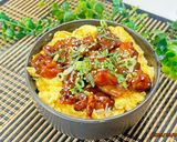 麺つゆで簡単カツとじ😋ヒレカツ丼🍲作り方14写真