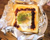 目玉焼きチーズトースト作り方5写真