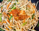 キムチ豚ミンチ丼作り方3写真