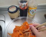 レンジdeヒラヒラ人参さっぱり練り胡麻和作り方4写真