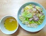 豚キャベツ炒めの塩ラーメン風焼きつけ麺作り方6写真