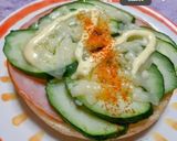 キュウリがいっぱい☆ハムチートースト1作り方7写真