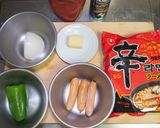 辛ラーメン・ナポリタン風作り方1写真