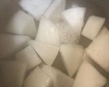 カブと豚肉の煮つけ（味噌味)作り方4写真