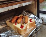 ホットドッグ風ソーセージトースト作り方3写真