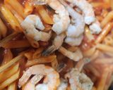 イタリア人直伝♪海老のトマトペンネ簡単夕食作り方2写真