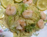 レモンと海老のクリームパスタ作り方9写真