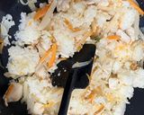 鶏大根炒飯作り方3写真