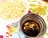 スープジャー弁当♪簡単和風パスタソース作り方7写真