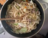 たっぷり野菜簡単レモンオイ味噌焼うどん作り方5写真