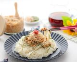 梅なめたけと納豆のぶっかけそうめん作り方6写真