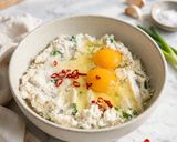 アジアン風味!ぷりっ!つるっの海老の豆腐焼き作り方3写真