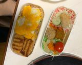 レンジ簡単洋風梅ガパオ味オムライス弁当作り方17写真